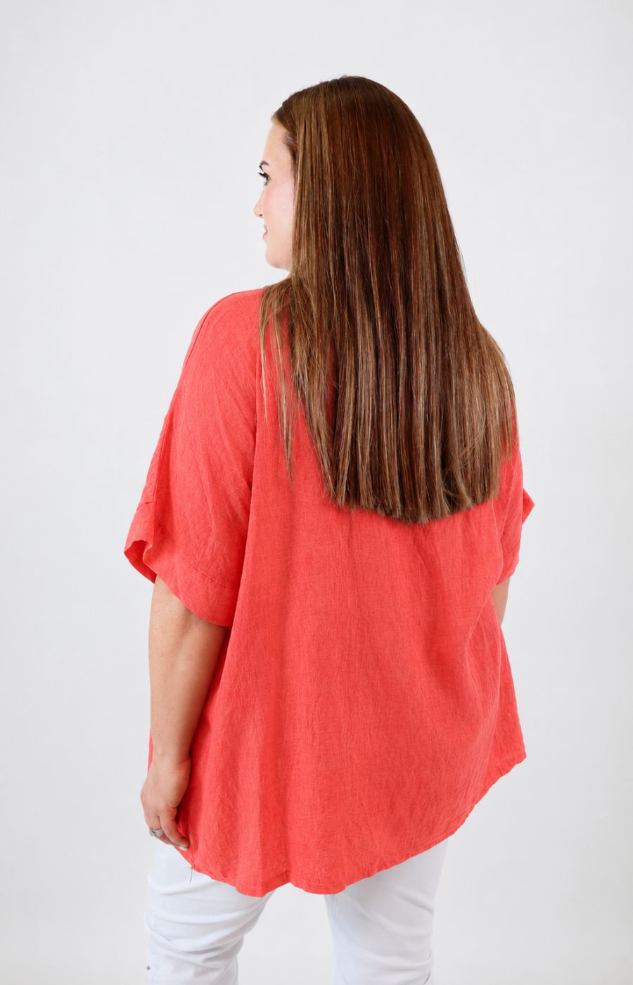 Betsy Blouse in Coral 
