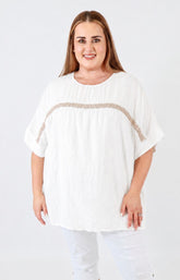 Betsy Blouse in White 