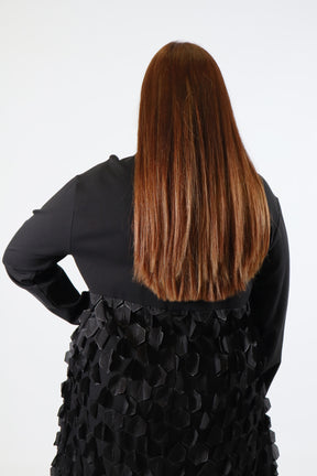 Blithe Geo Applique Dress in Black