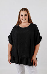 Blossom Blouse in Black 
