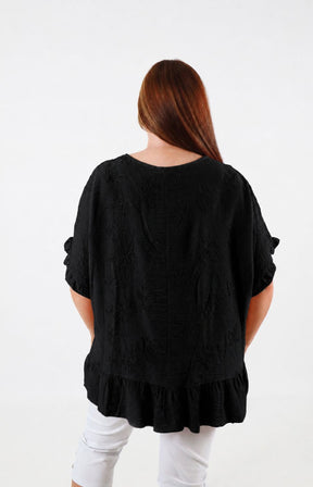 Blossom Blouse in Black 