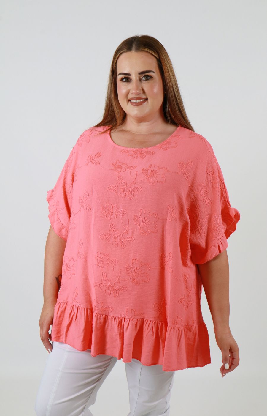 Blossom Blouse in Coral 