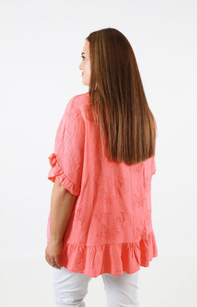 Blossom Blouse in Coral 