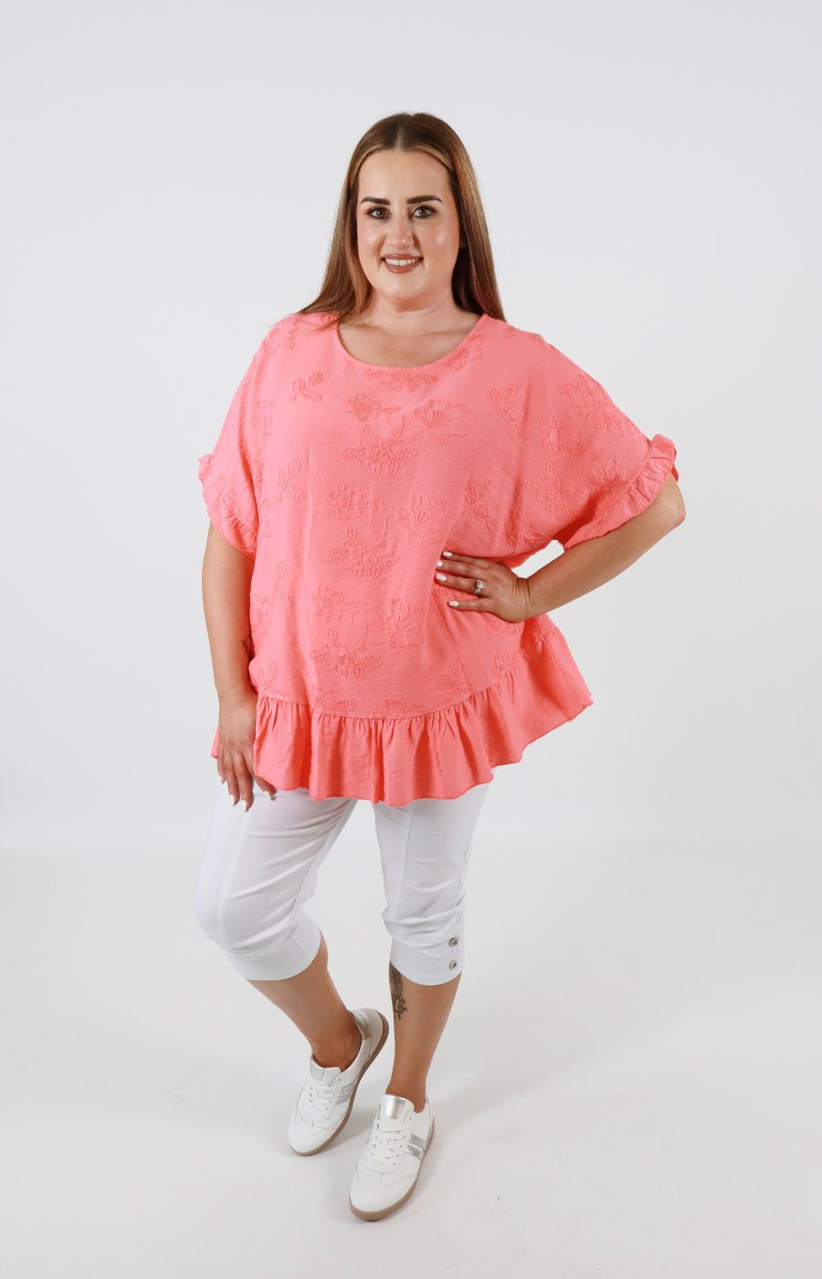 Blossom Blouse in Coral 