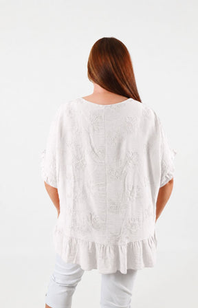 Blossom Blouse in White 