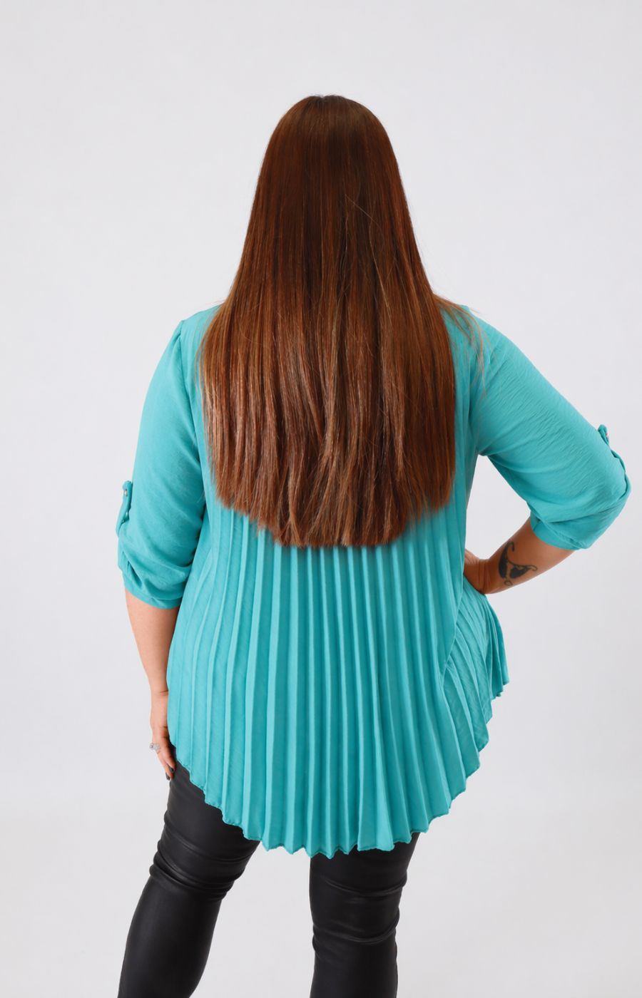 Bonnie Pleated Blouse in Mint