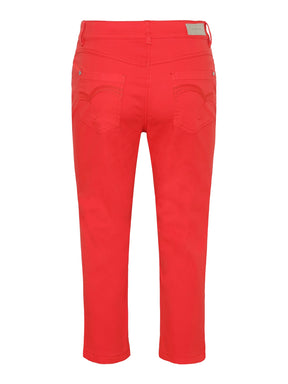 Brandtex Madelaine Cropped Jean in Red