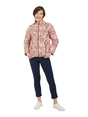 Brandtex Reversible Jacket in Green/Floral
