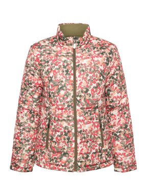 Brandtex Reversible Jacket in Green/Floral