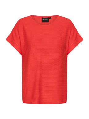 Brandtex Textured T-Shirt in Red