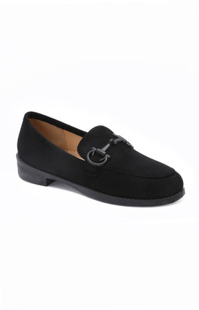 Buckle Loafer in Black