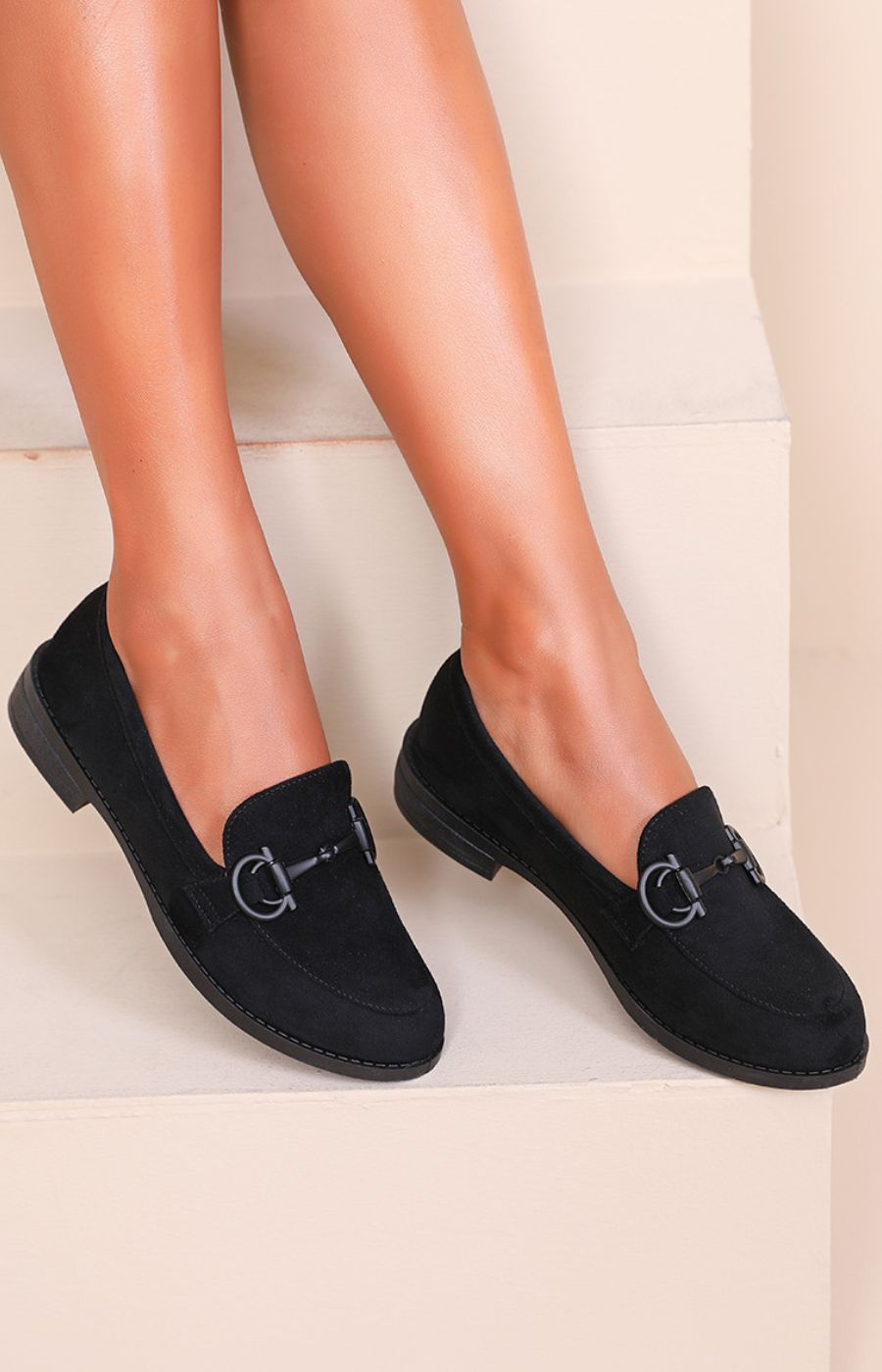 Buckle Loafer in Black