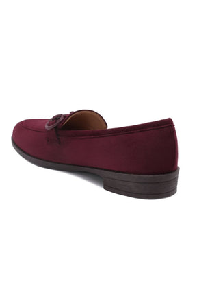 Buckle Loafer in Wine