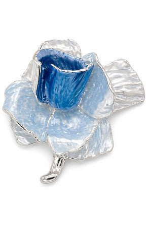 Calla Magnetic Brooch in Blue