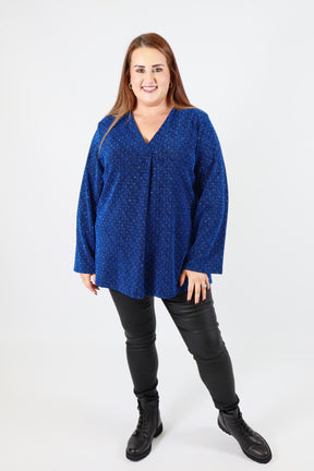 Carmen Blouse in Blue