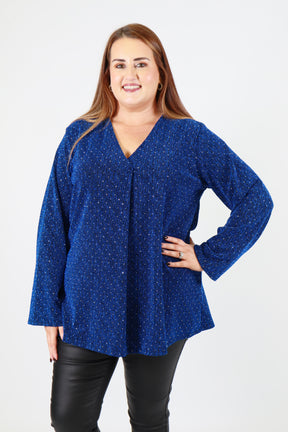 Carmen Blouse in Blue