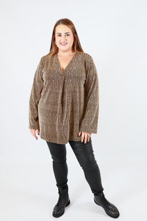 Carmen Blouse in Gold