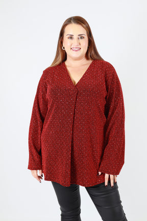 Carmen Blouse in Red
