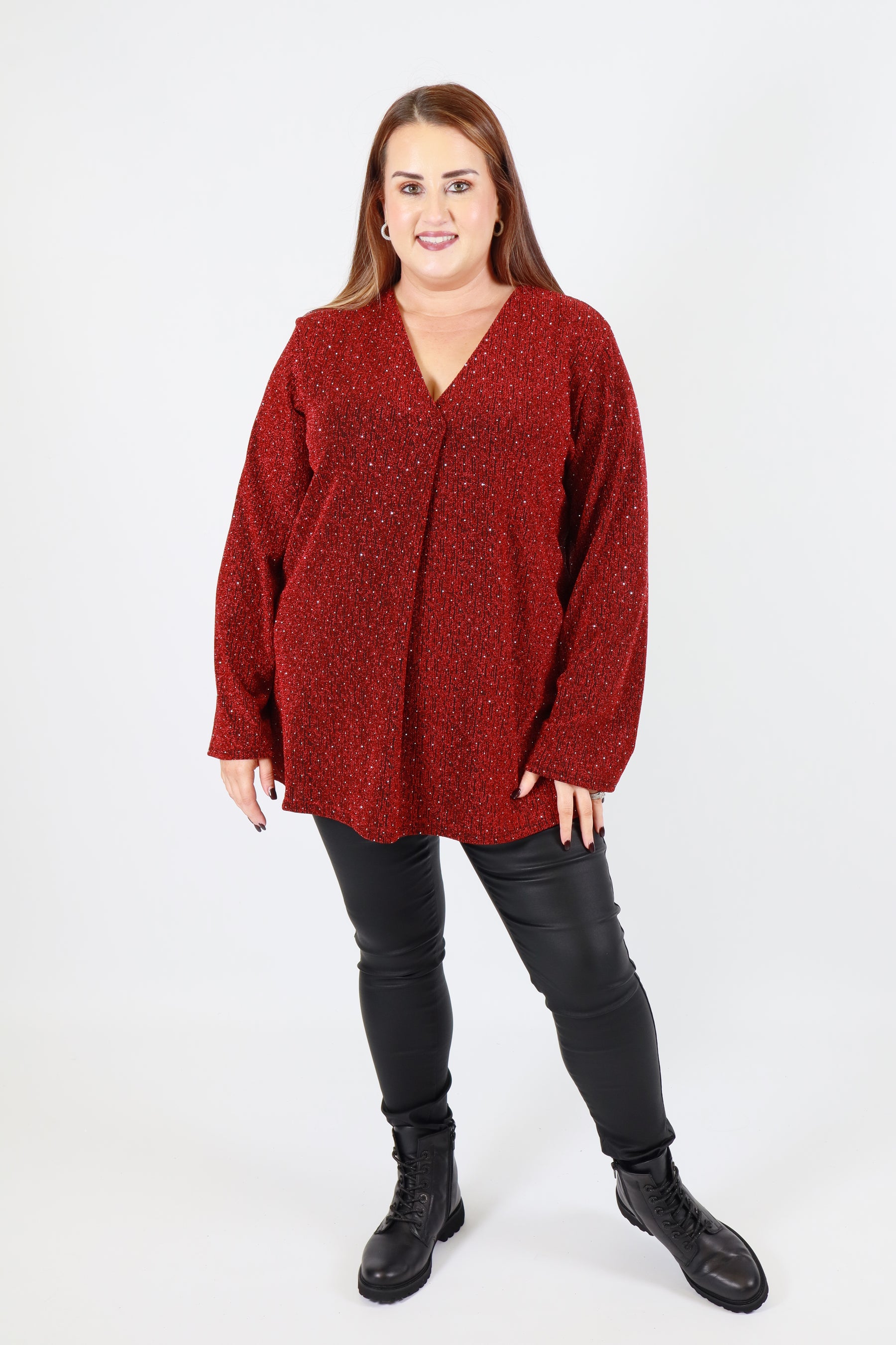 Carmen Blouse in Red