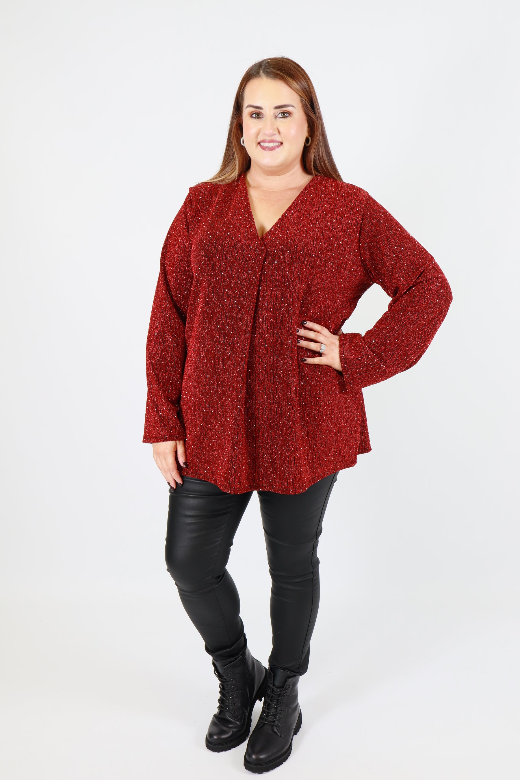 Carmen Blouse in Red
