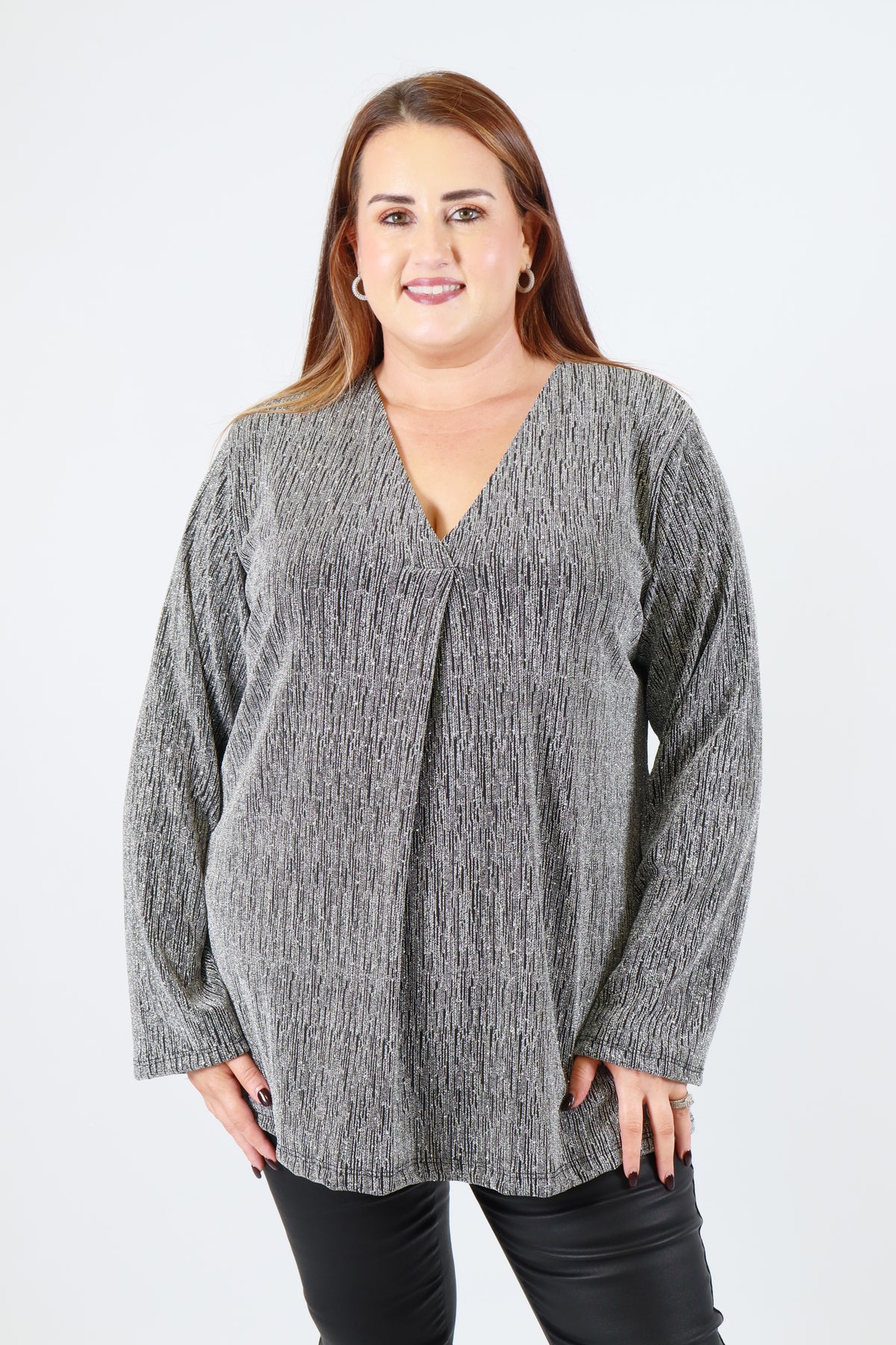 Carmen Blouse in Silver