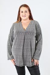 Carmen Blouse in Silver