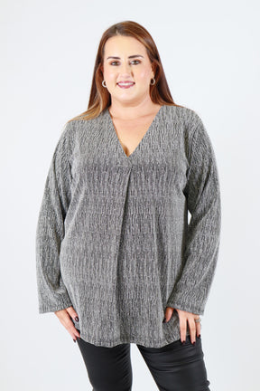 Carmen Blouse in Silver