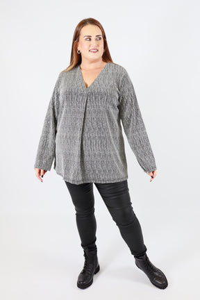 Carmen Blouse in Silver