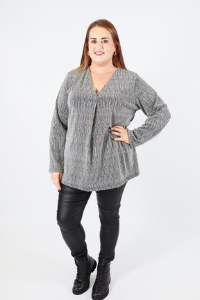 Carmen Blouse in Silver