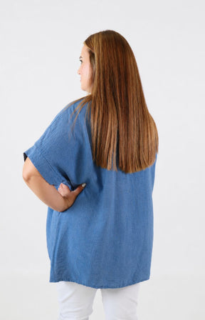 Cathy Blouse in Blue 