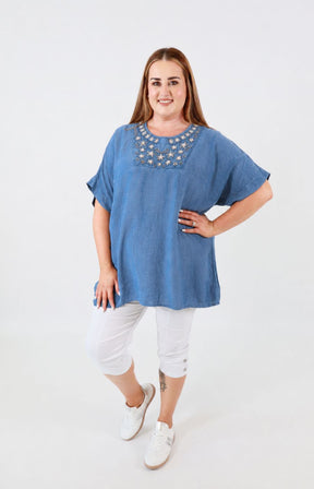 Cathy Blouse in Blue 