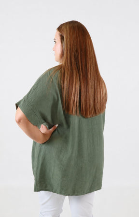 Cathy Blouse in Khaki 