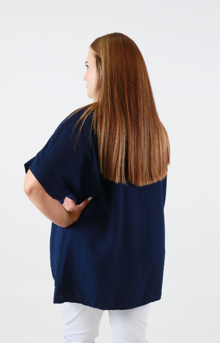 Cathy Blouse in Navy 