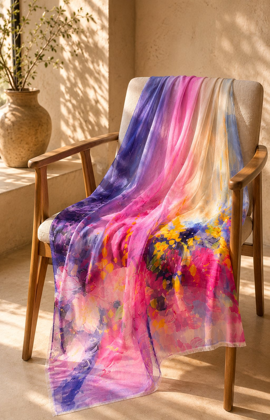 Celia Scarf in Purple 