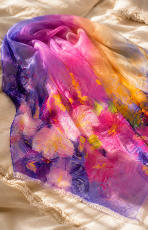 Celia Scarf in Purple 