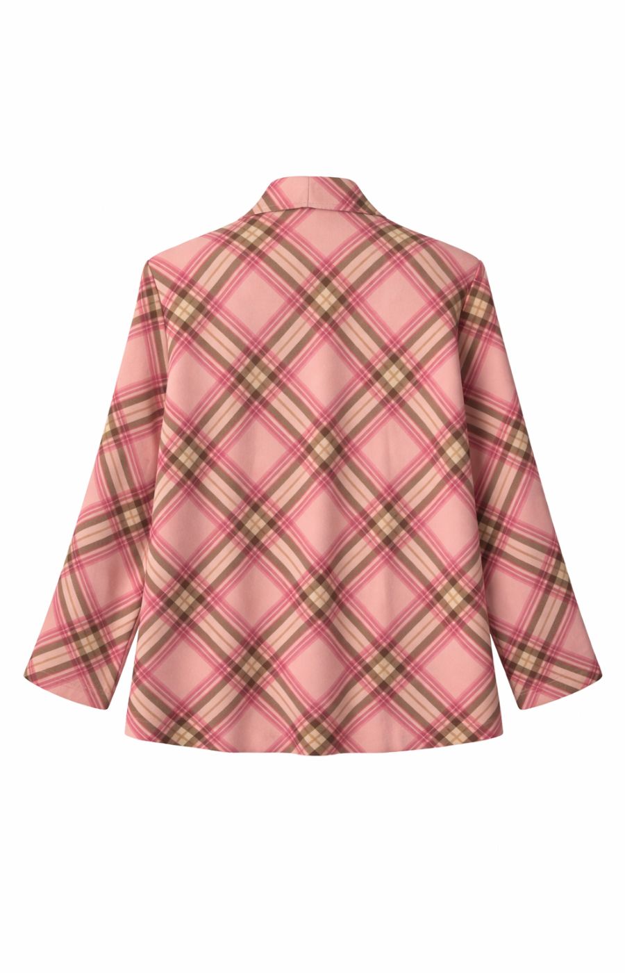 Chloe Check Jacket in Pink 