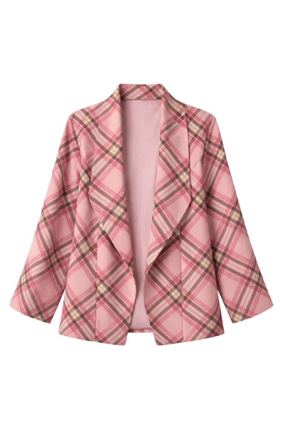 Chloe Check Jacket in Pink 