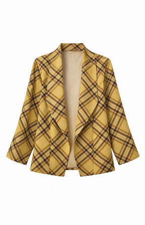 Chloe Check Jacket in Yellow