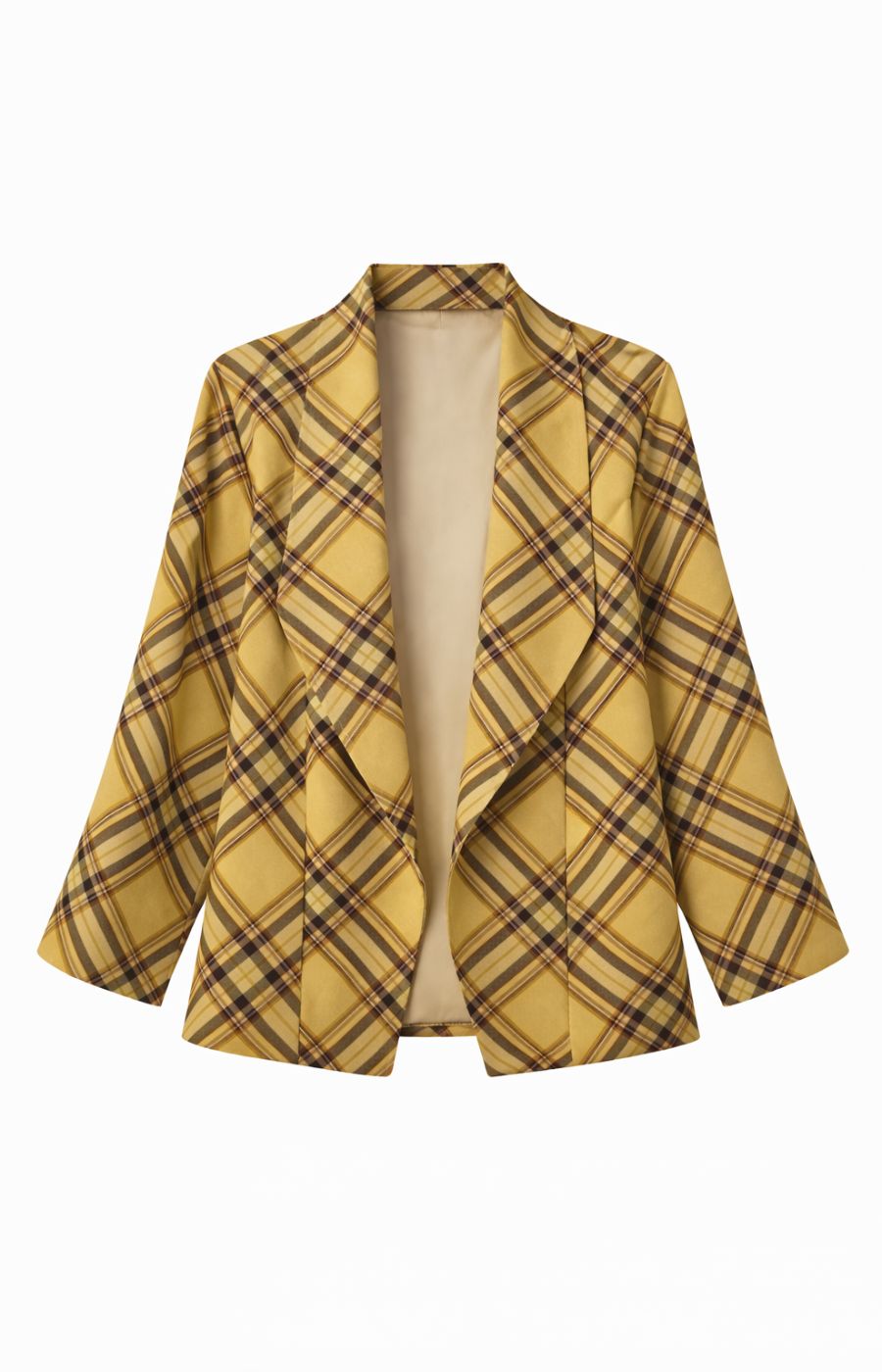 Chloe Check Jacket in Yellow
