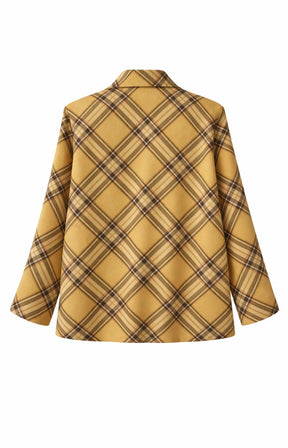 Chloe Check Jacket in Yellow 