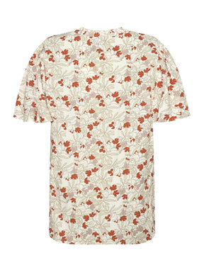 Ciso Blouse with Red Floral Print