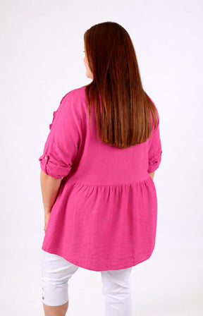 Clare Blouse in Fuchsia 