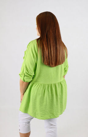 Clare Blouse in Lime 