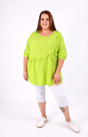 Clare Blouse in Lime 