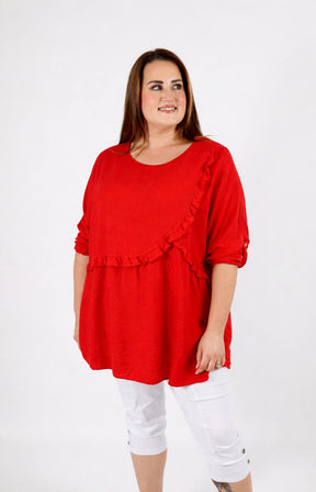 Clare Blouse in Red 
