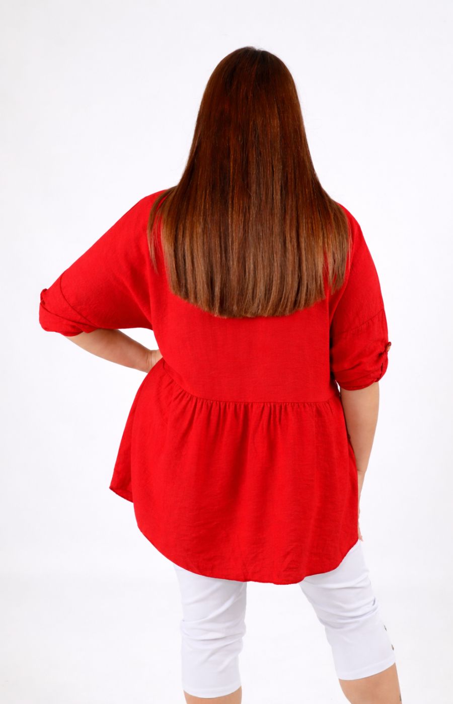 Clare Blouse in Red
