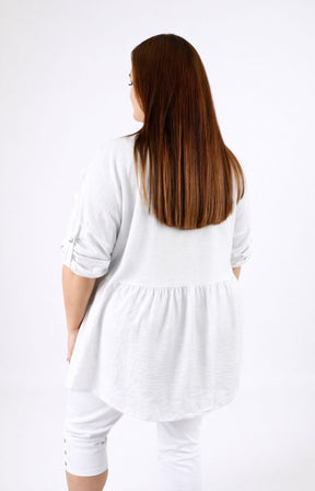 Clare Blouse in White 