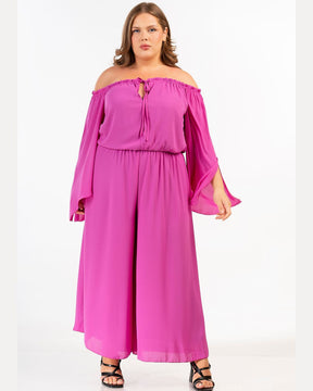 Curviss Jumpsuit in Fuchsia 