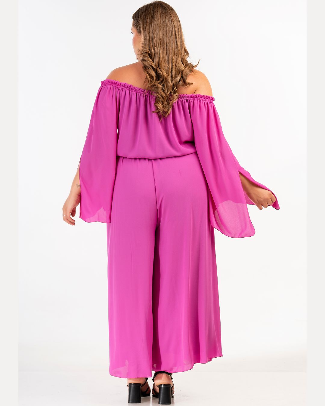 Curviss Jumpsuit in Fuchsia 