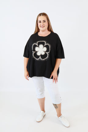 Daisy T-Shirt in Black 
